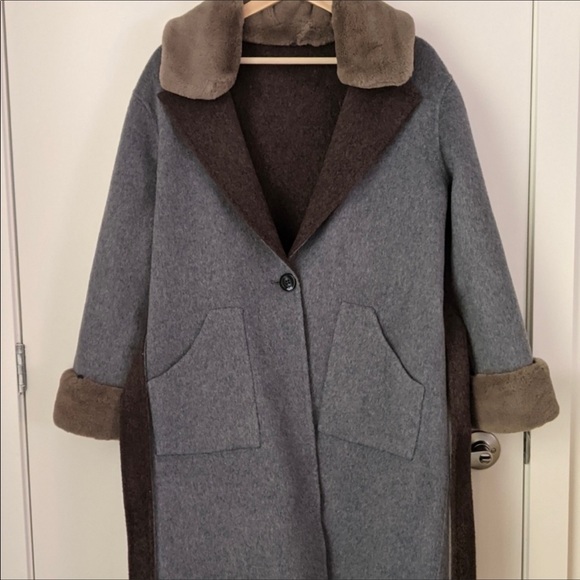 Petite Studio Reversible Elsa Wool Coat - Picture 6 of 9